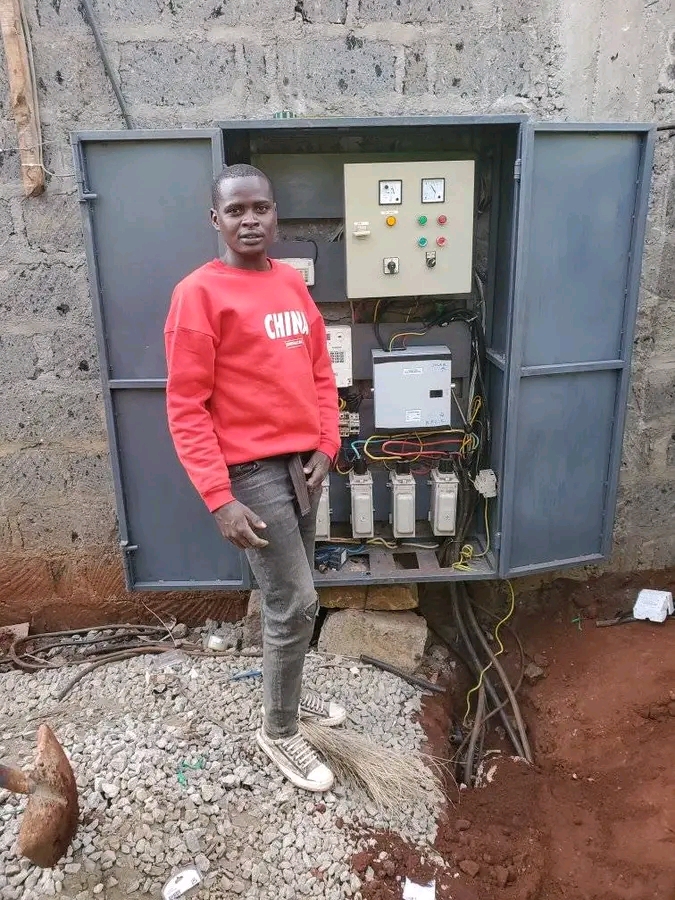 Industrial electrical control panel installation in Ruaka